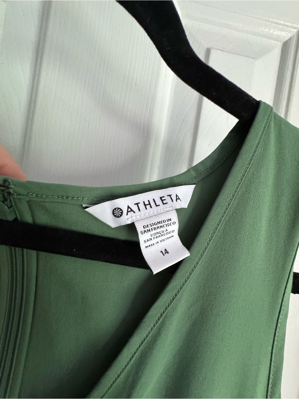 Athleta Brooklyn jumpsuit in Avenue Green 14 NWT - Picture 4 of 7